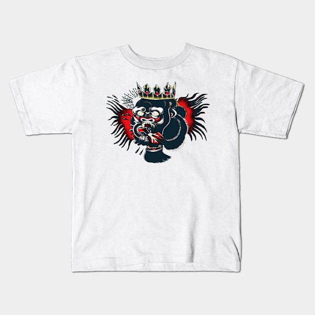 Conor McGregor Gorilla Tattoo Kids T-Shirt by SavageRootsMMA